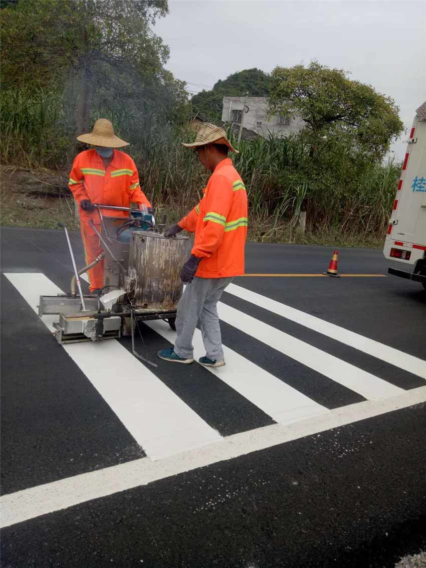 二级公路划线_热熔减速带划线_崇左道路划线